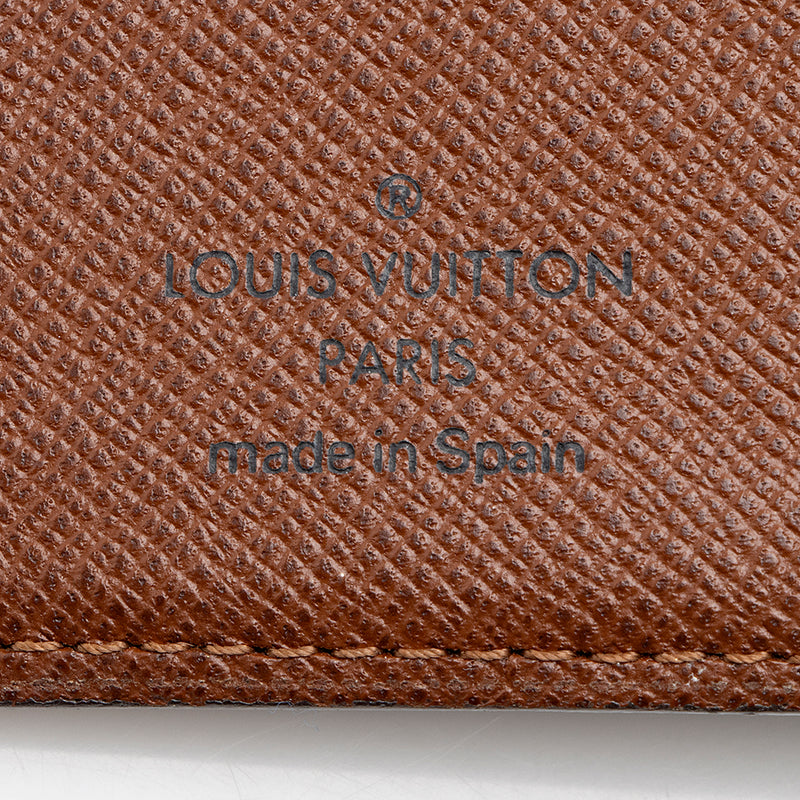 Louis Vuitton Vintage Monogram Canvas Small Ring Agenda Cover (SHF-16836)