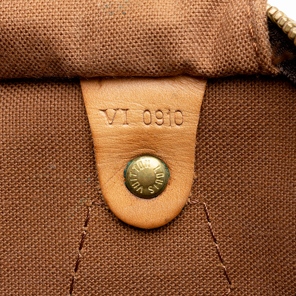 Louis Vuitton Vintage Monogram Canvas Speedy 30 Satchel (SHF-16597)