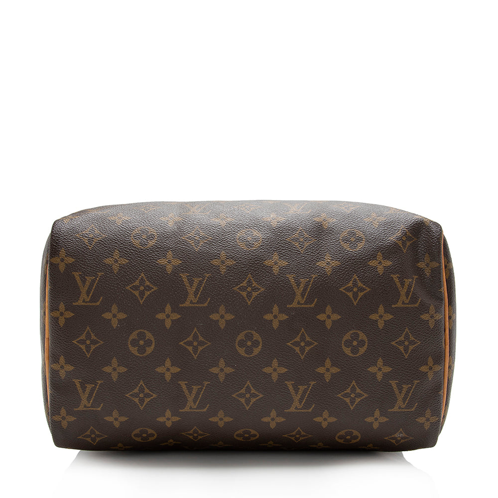 Louis Vuitton Vintage Monogram Canvas Speedy 30 Satchel (SHF-16685)