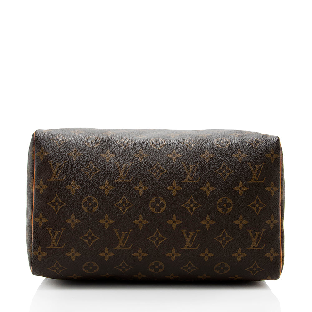 Louis Vuitton Vintage Monogram Canvas Speedy 30 Satchel (SHF-18386)