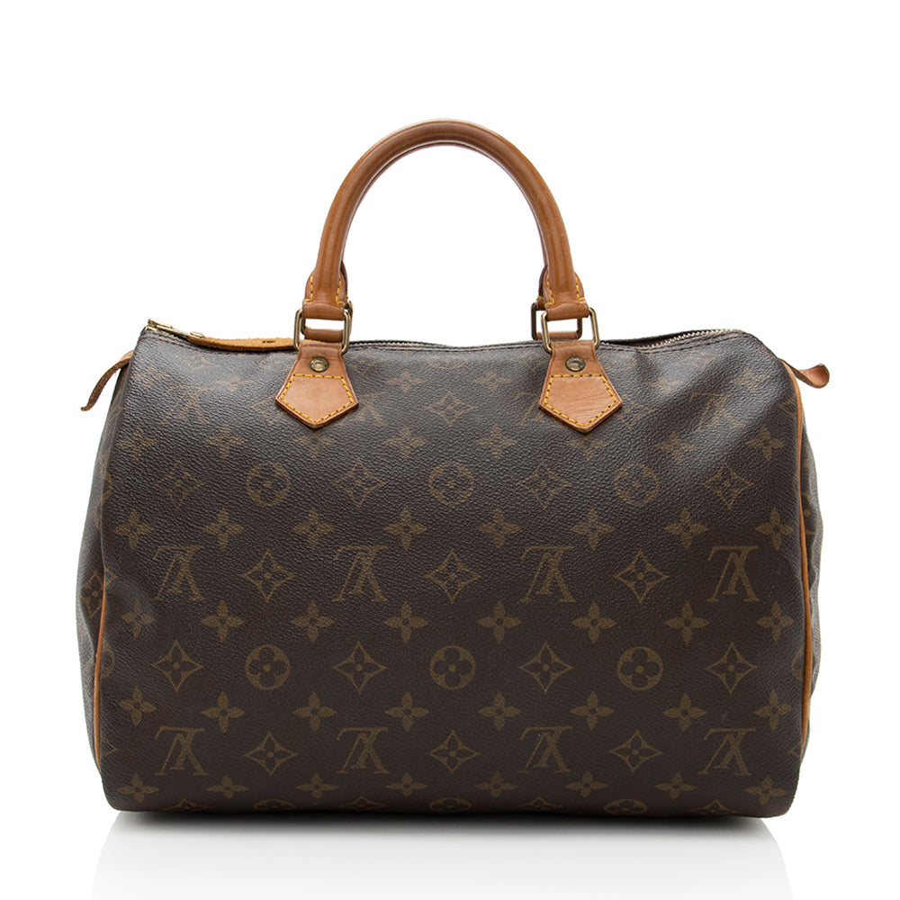 Louis Vuitton Vintage Monogram Canvas Speedy 30 Satchel (SHF-18388)