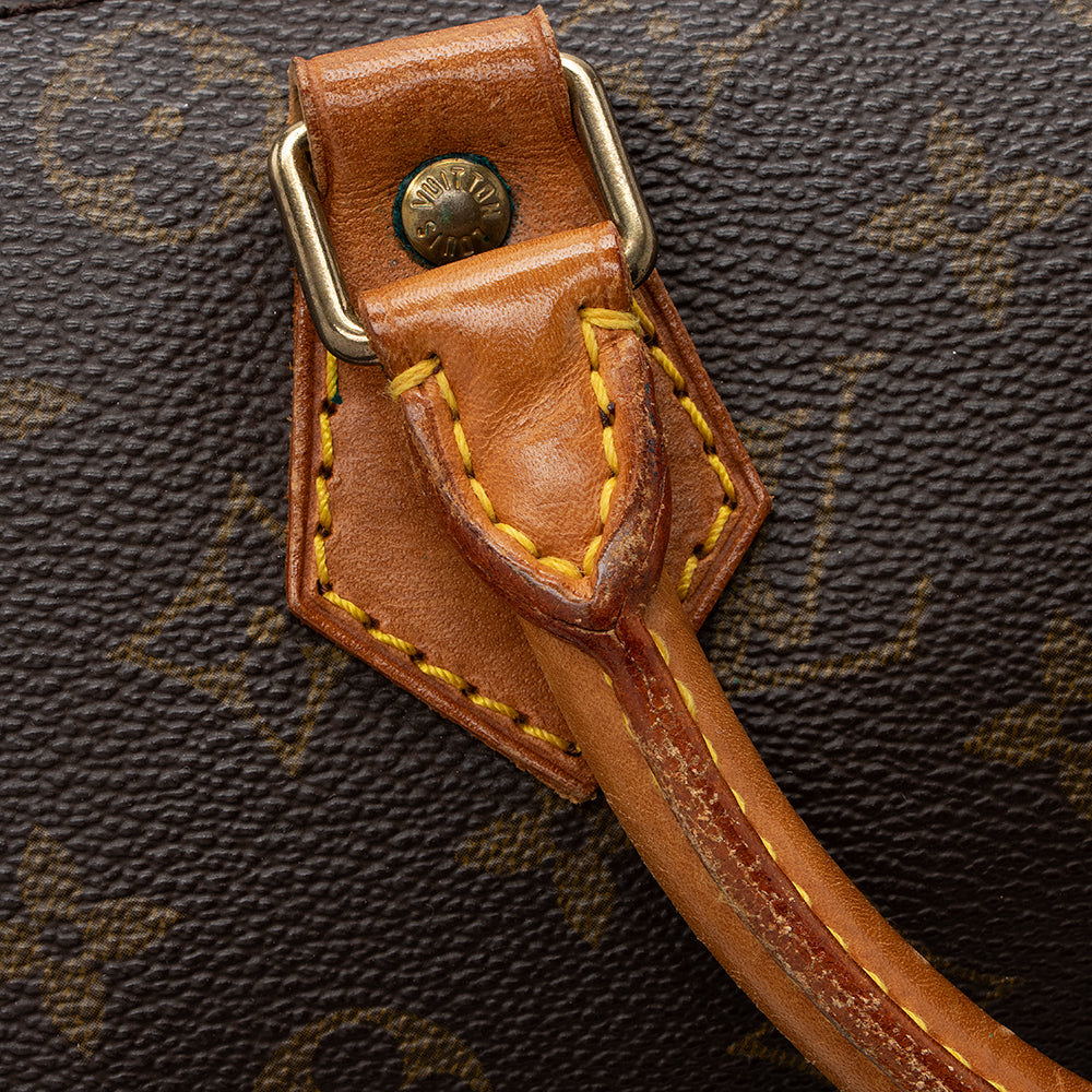 Louis Vuitton Vintage Monogram Canvas Speedy 30 Satchel (SHF-18388)