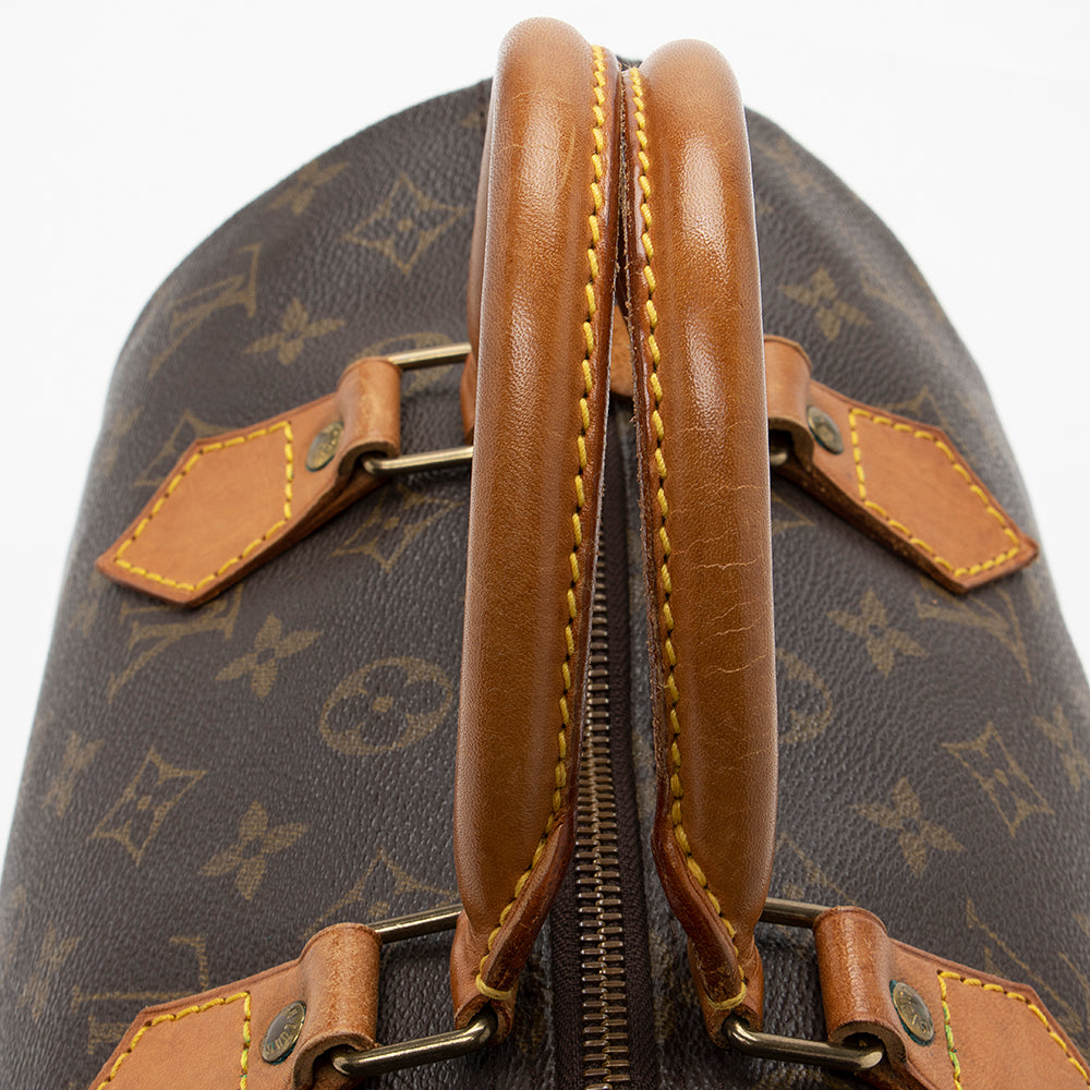 Louis Vuitton Vintage Monogram Canvas Speedy 30 Satchel (SHF-18388)