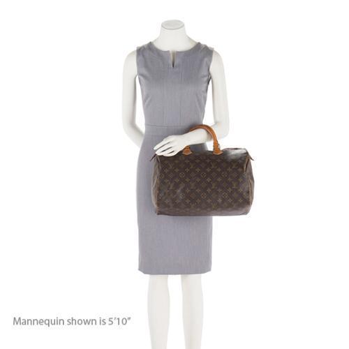 Louis Vuitton Vintage Monogram Canvas Speedy 35 Satchel (SHF-15685)