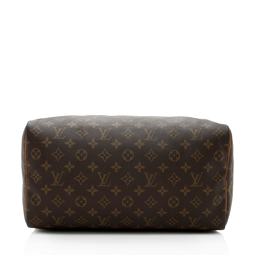 Louis Vuitton Vintage Monogram Canvas Speedy 35 Satchel (SHF-18360)