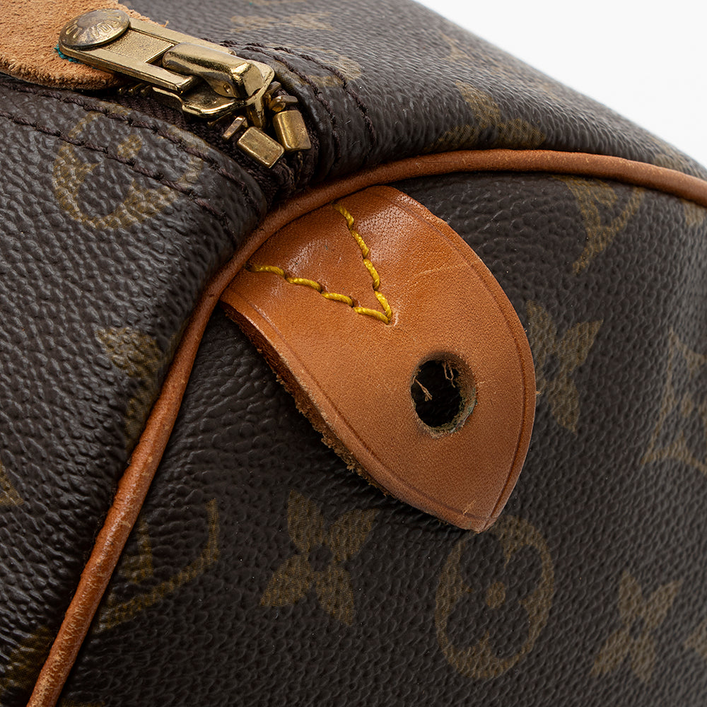 Louis Vuitton Vintage Monogram Canvas Speedy 35 Satchel (SHF-18360)