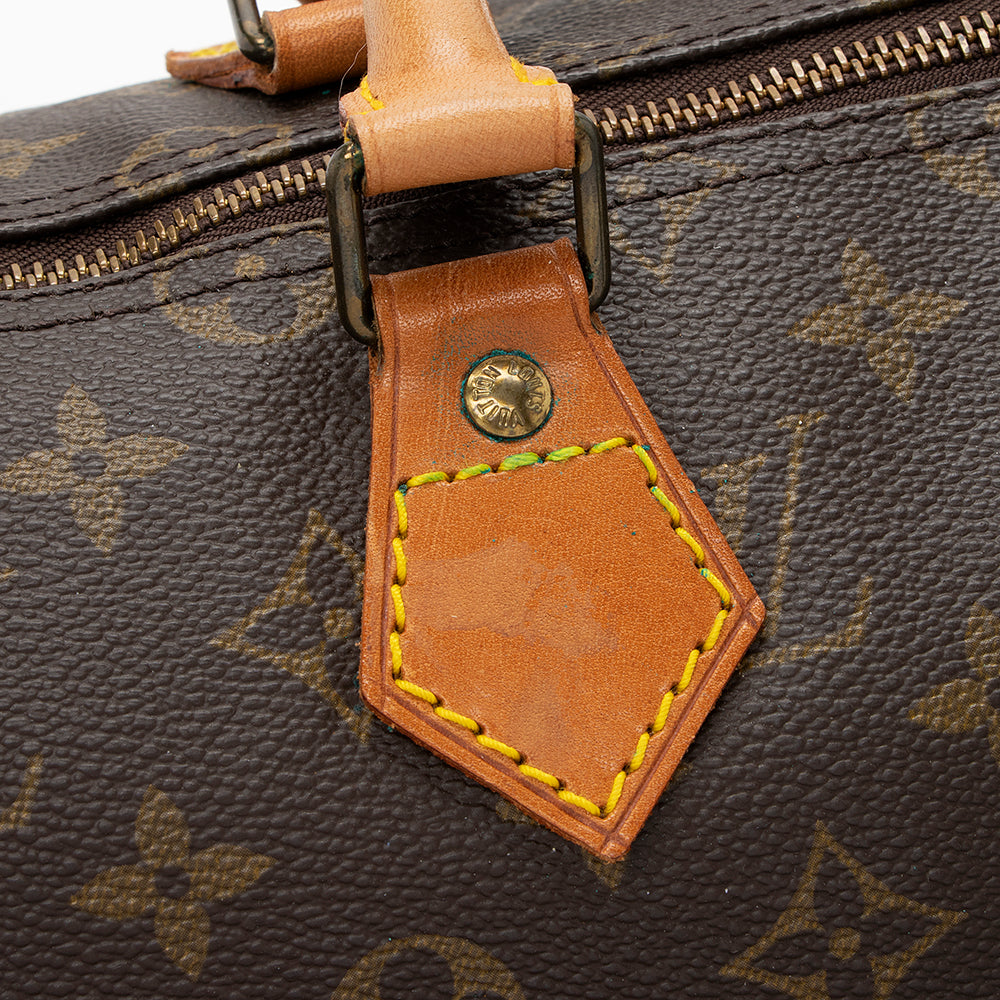 Louis Vuitton Vintage Monogram Canvas Speedy 35 Satchel (SHF-18360)