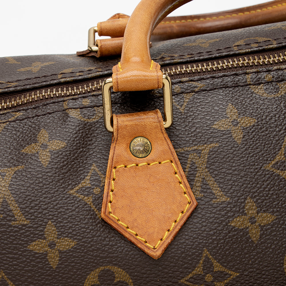 Louis Vuitton Vintage Monogram Canvas Speedy 35 Satchel (SHF-22048)