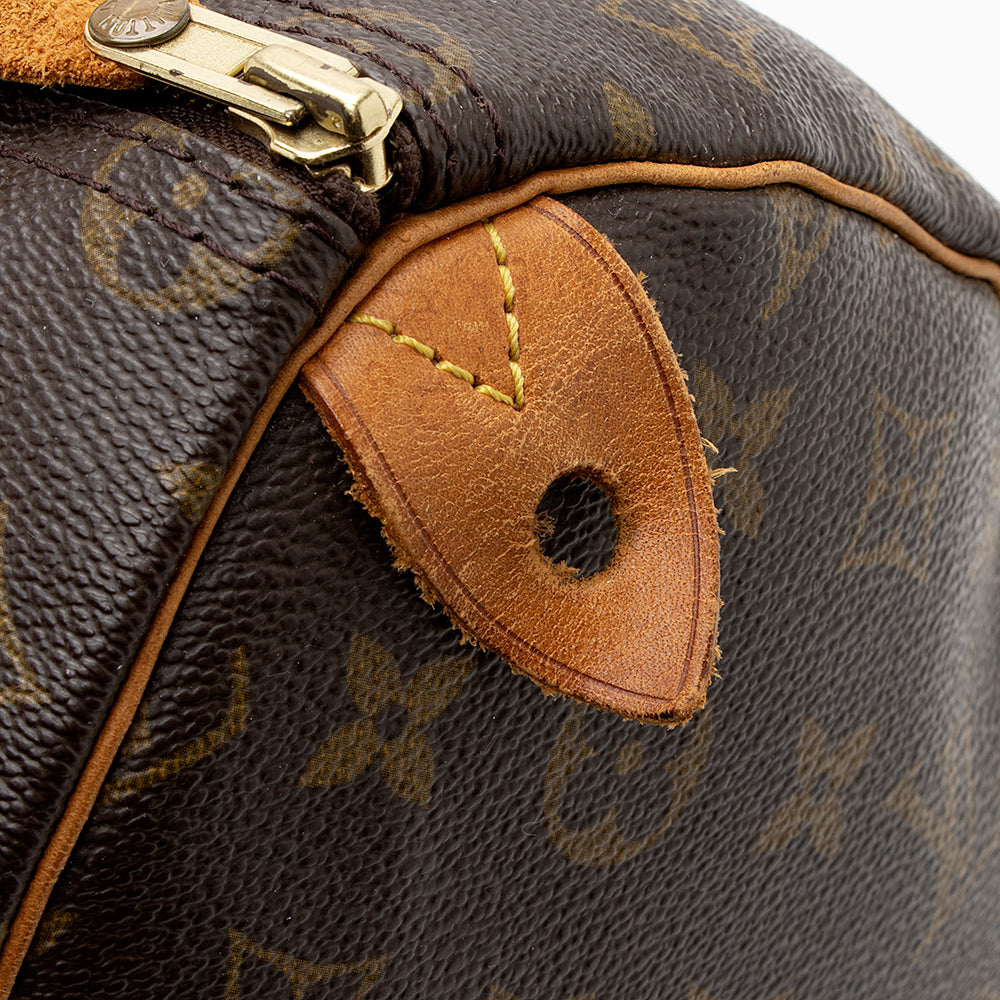 Louis Vuitton Vintage Monogram Canvas Speedy 35 Satchel (SHF-22048)