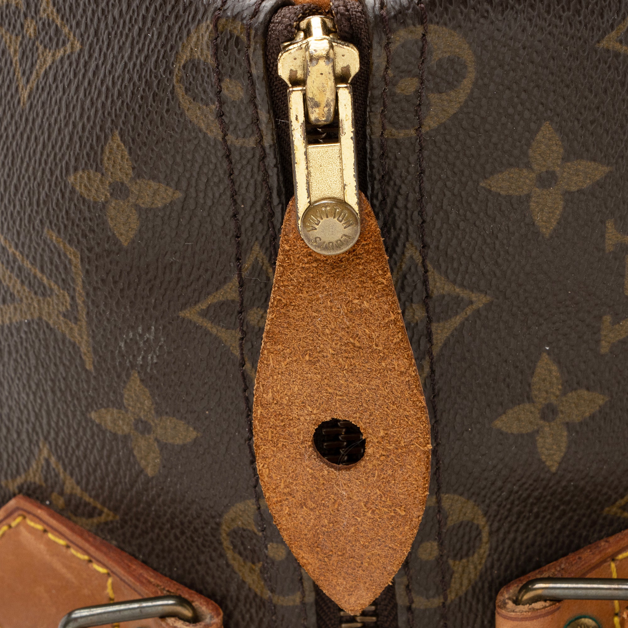 Louis Vuitton Vintage Monogram Canvas Speedy 35 Satchel (SHF-22507)