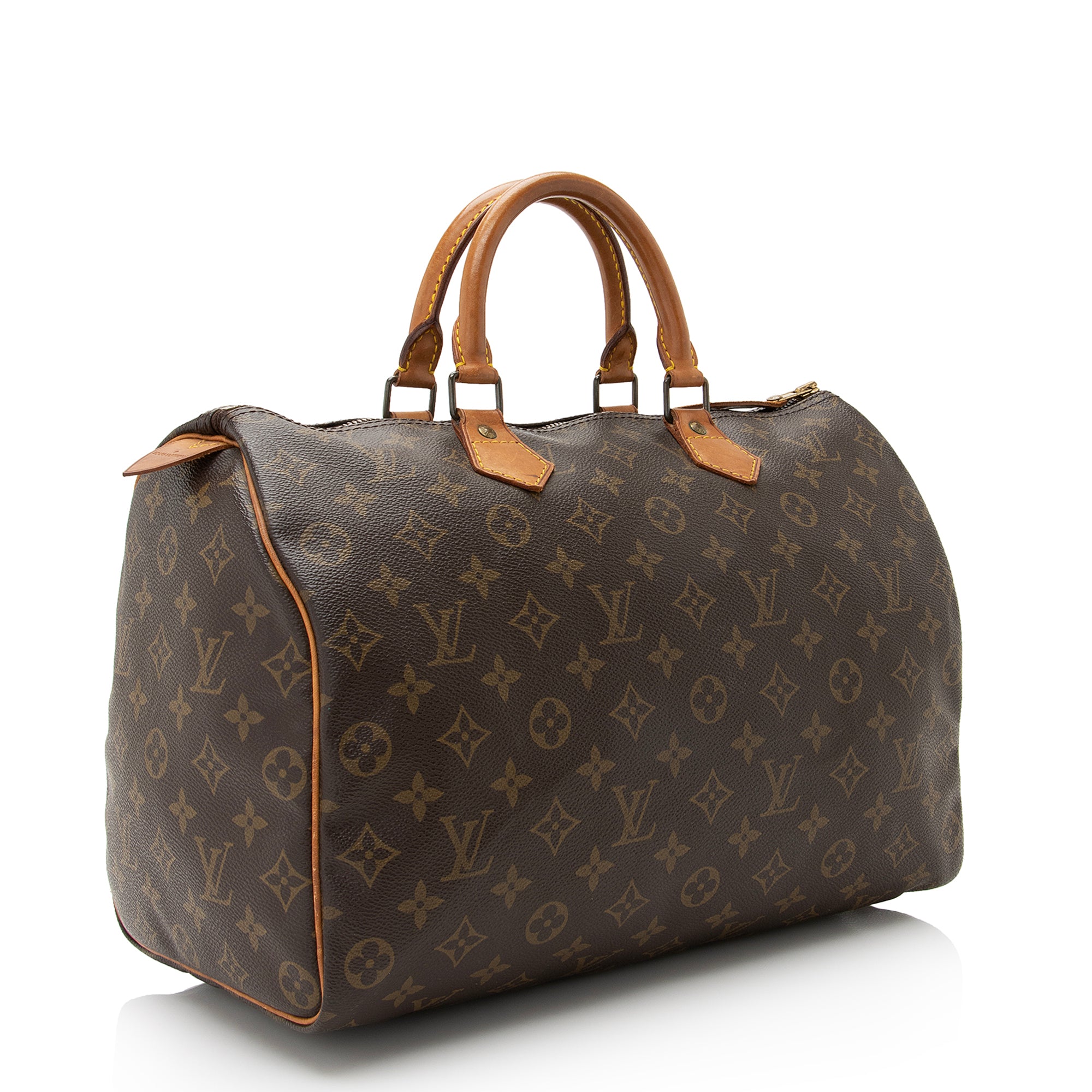 Louis Vuitton Vintage Monogram Canvas Speedy 35 Satchel (SHF-22507)