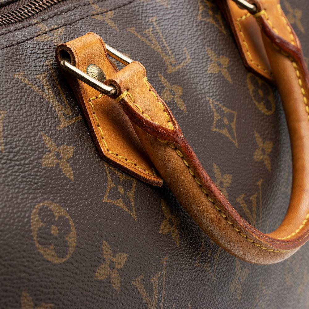 Louis Vuitton Vintage Monogram Canvas Speedy 40 Satchel (SHF-16140)