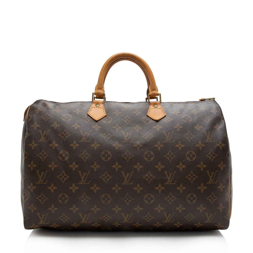 Louis Vuitton Vintage Monogram Canvas Speedy 40 Satchel (SHF-16140)