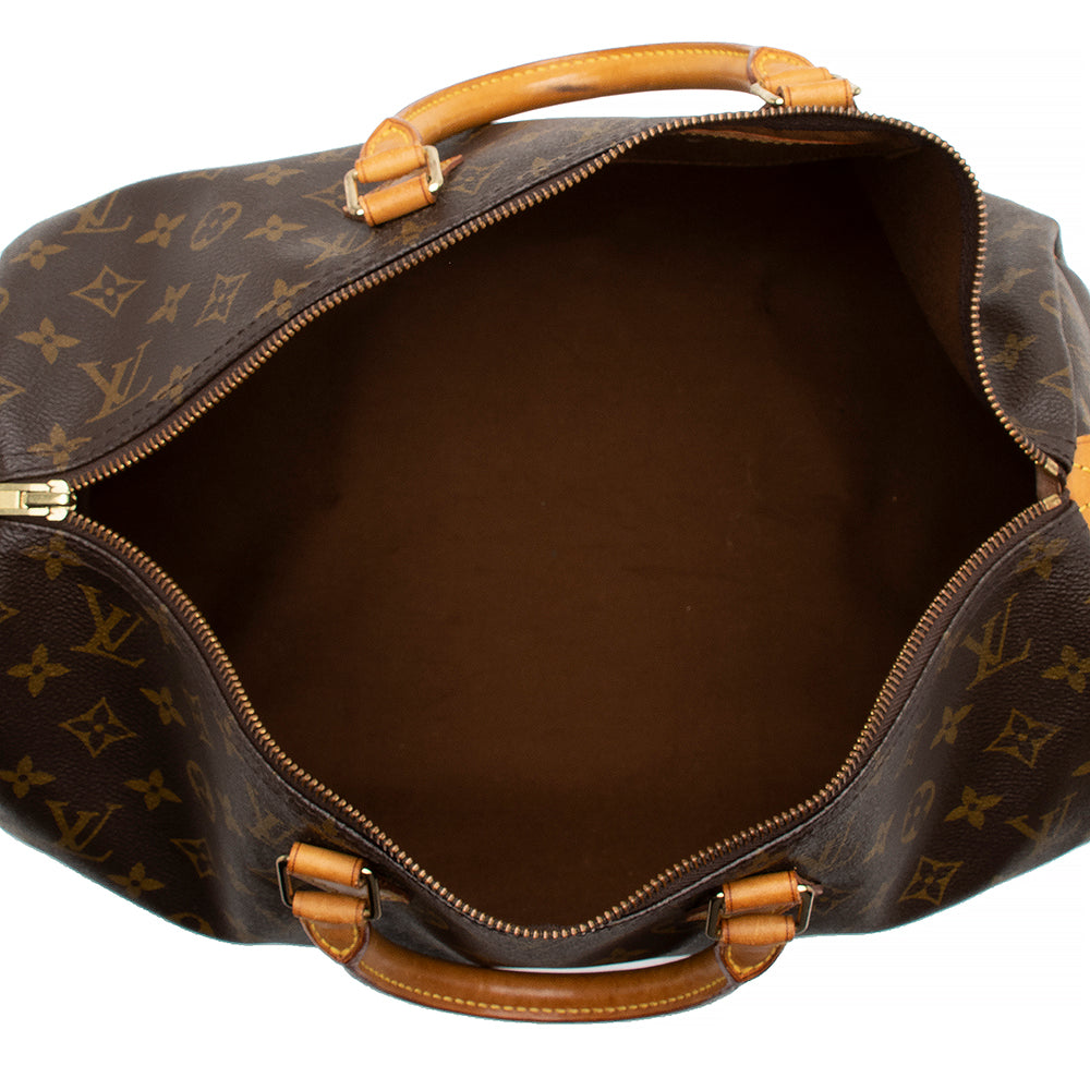 Louis Vuitton Vintage Monogram Canvas Speedy 40 Satchel (SHF-16140)