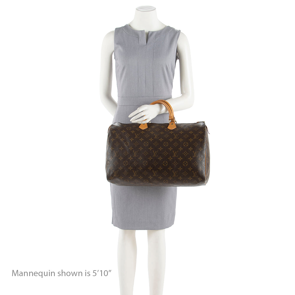 Louis Vuitton Vintage Monogram Canvas Speedy 40 Satchel (SHF-16140)