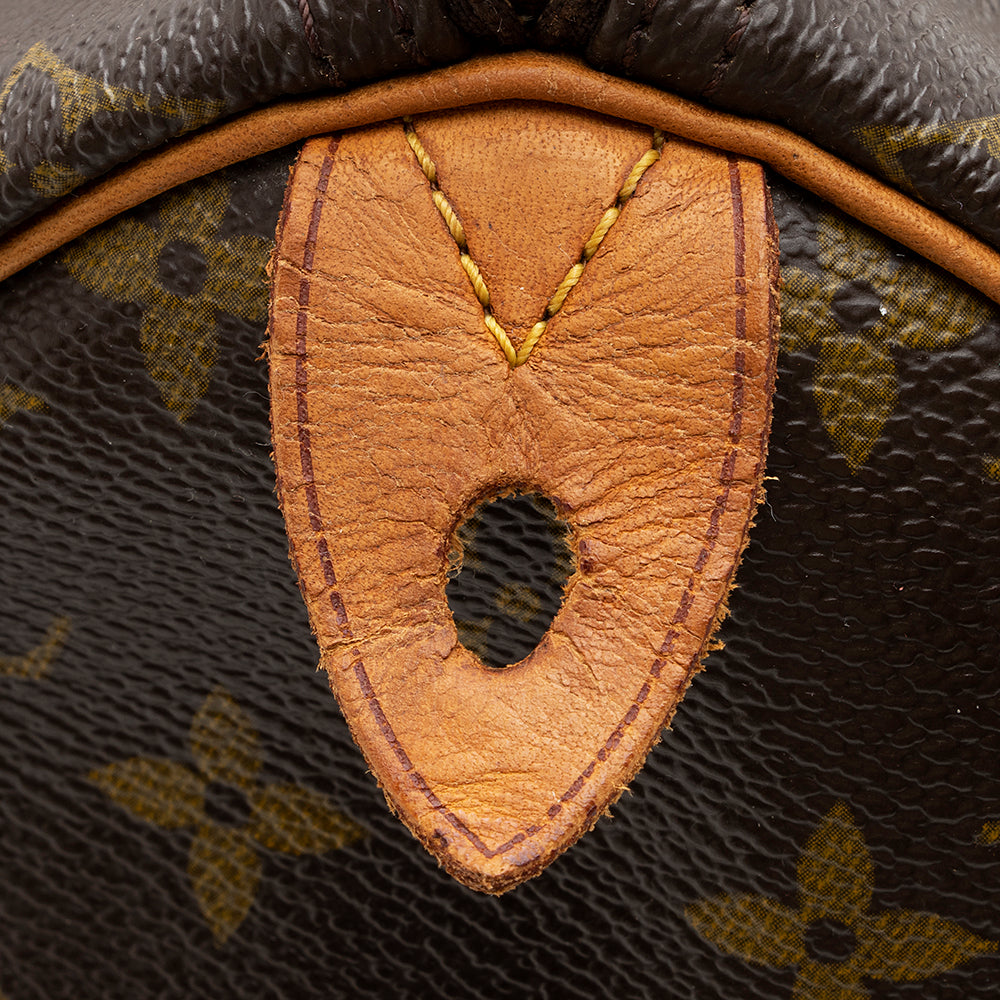 Louis Vuitton Vintage Monogram Canvas Speedy 40 Satchel (SHF-19347)