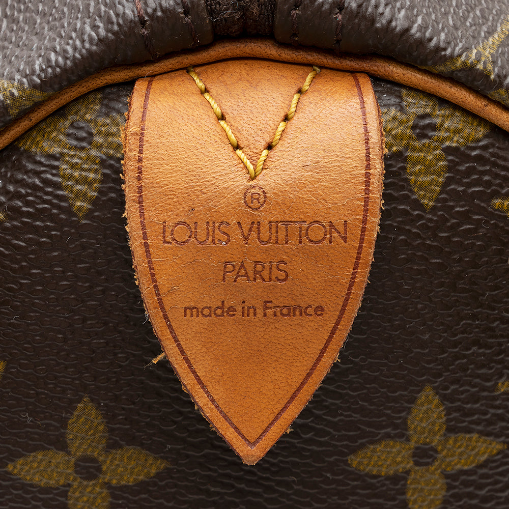 Louis Vuitton Vintage Monogram Canvas Speedy 40 Satchel (SHF-19347)
