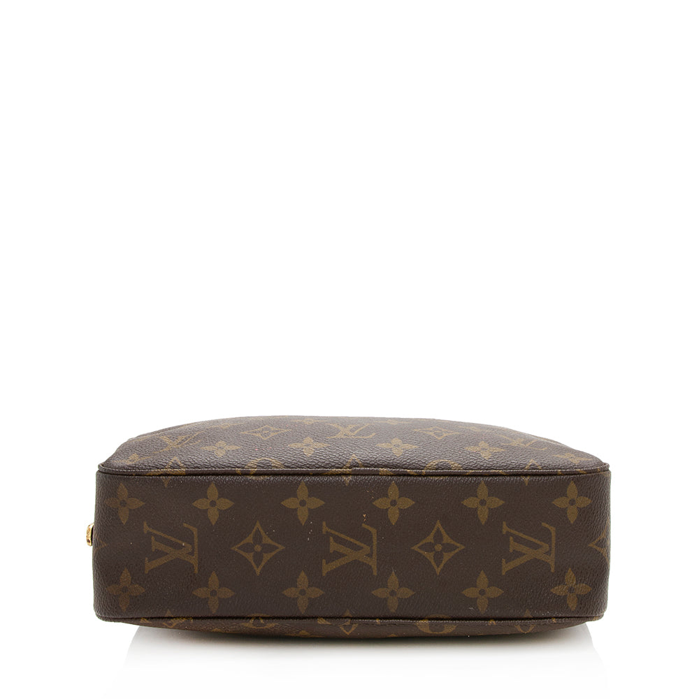 Louis Vuitton Vintage Monogram Canvas Trousse Toiletry Pouch 23 (SHF-13080)