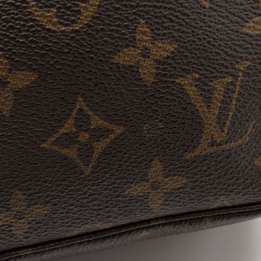 Louis Vuitton Vintage Monogram Canvas Trousse Toiletry Pouch 23 (SHF-14662)