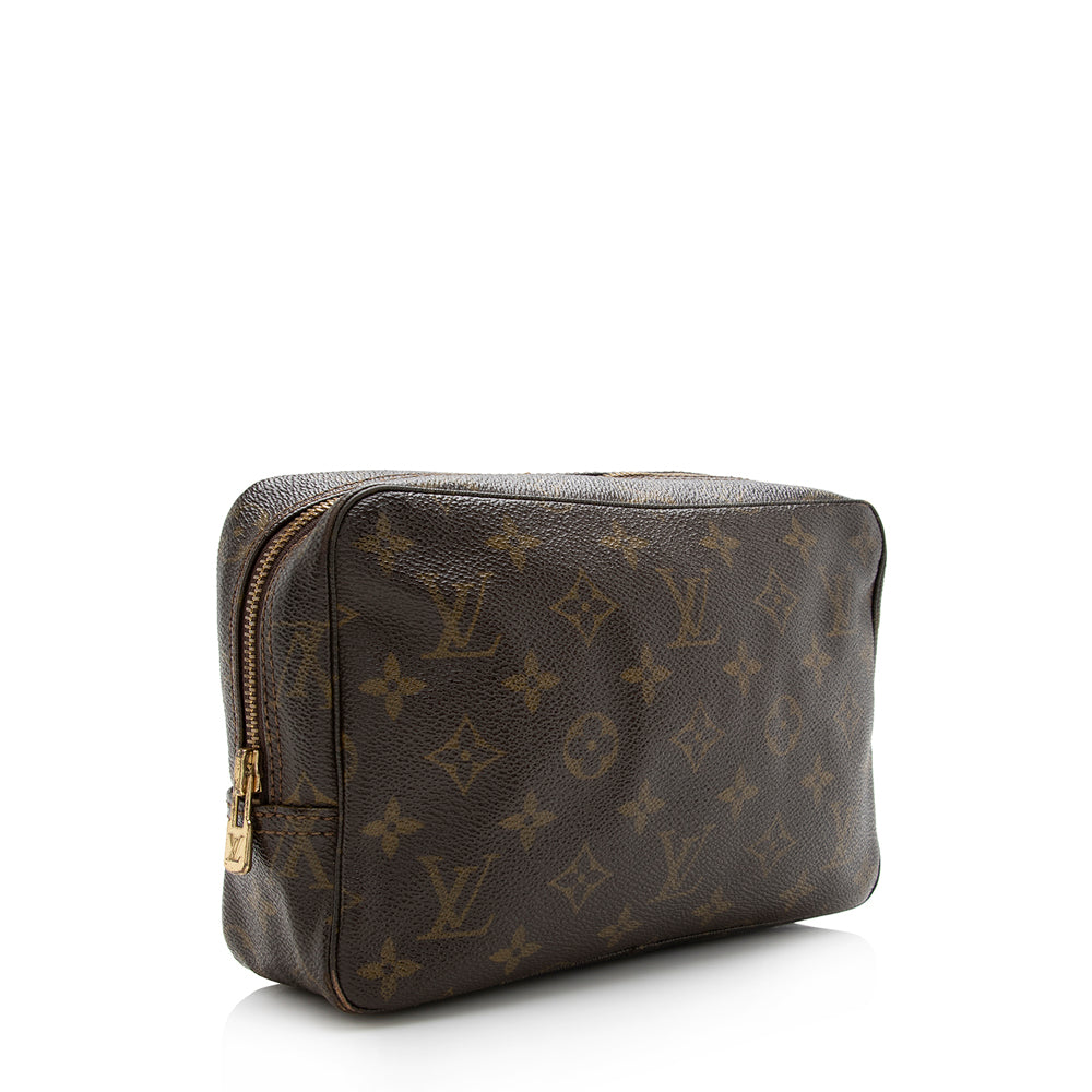 Louis Vuitton Vintage Monogram Canvas Trousse Toiletry Pouch 23 (SHF-14664)