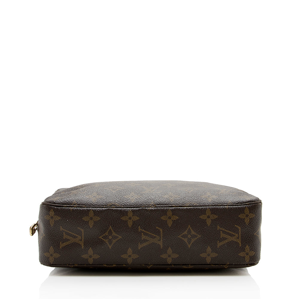 Louis Vuitton Vintage Monogram Canvas Trousse Toiletry Pouch 23 (SHF-16451)