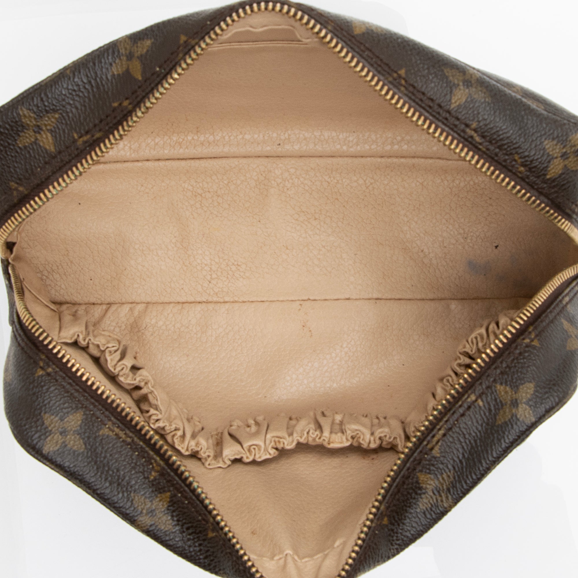 Louis Vuitton Vintage Monogram Canvas Trousse Toiletry Pouch 23 (SHF-23316)