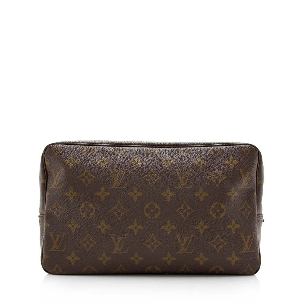 Louis Vuitton Vintage Monogram Canvas Trousse Toiletry Pouch 28 (SHF-14663)