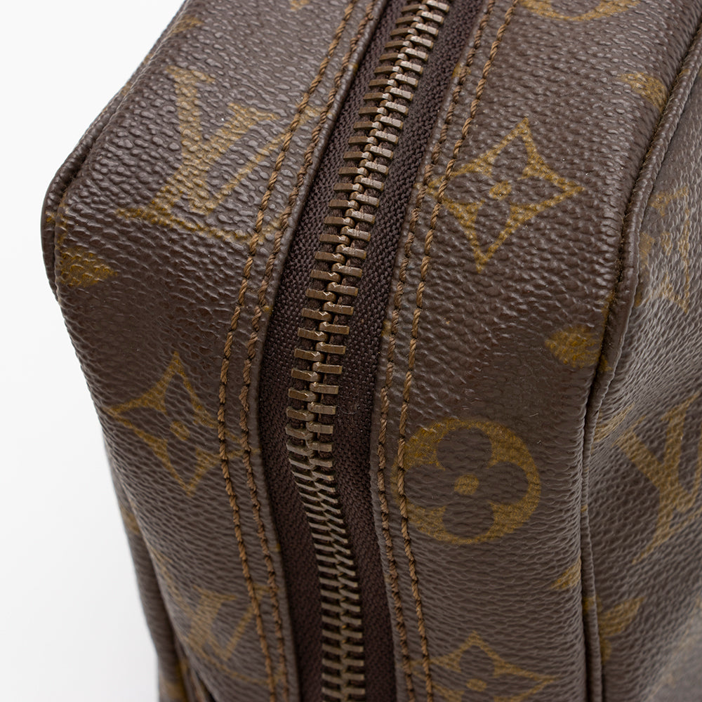 Louis Vuitton Vintage Monogram Canvas Trousse Toiletry Pouch 28 (SHF-14663)