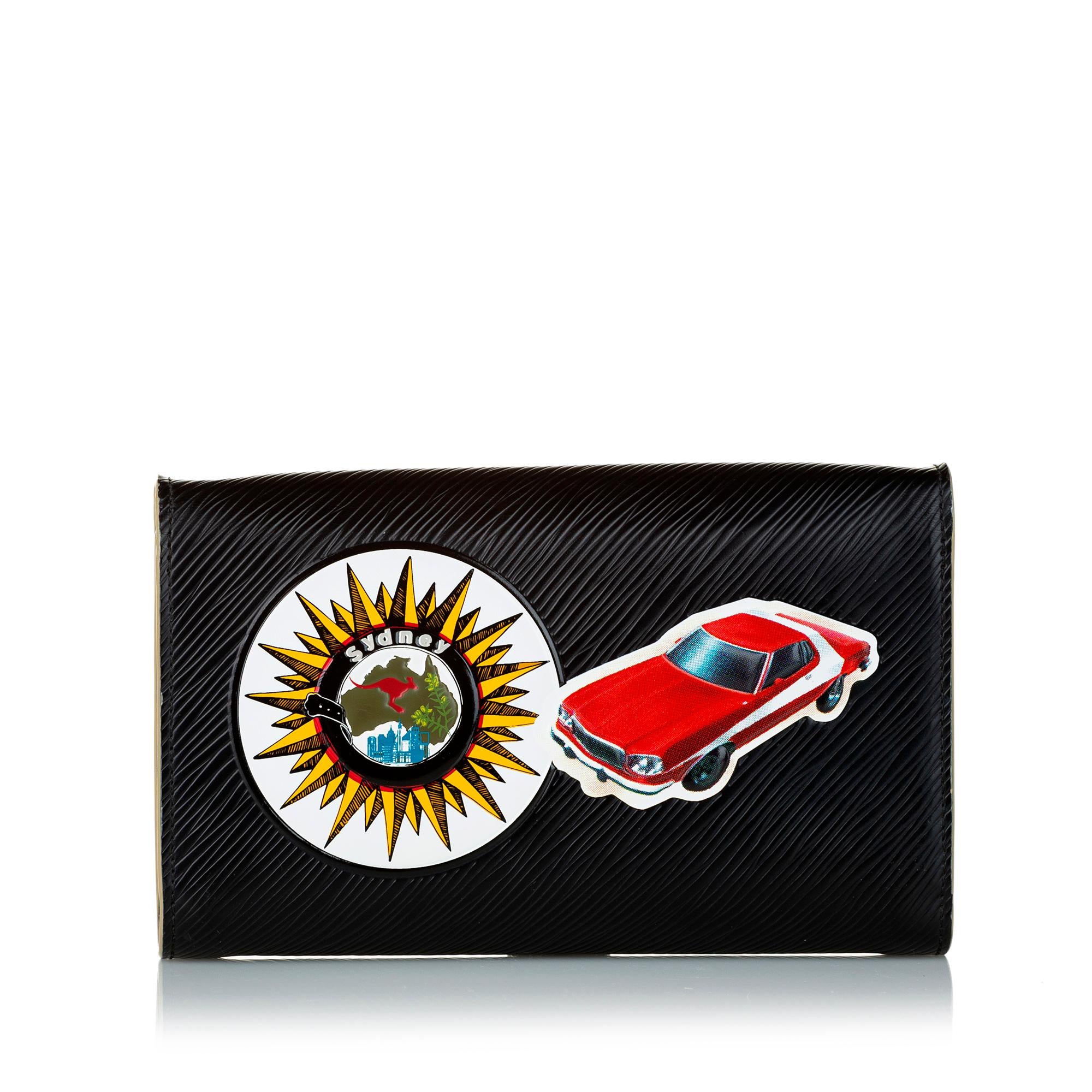 Louis Vuitton World Tour Epi Twist Chain Wallet (SHG-34469)