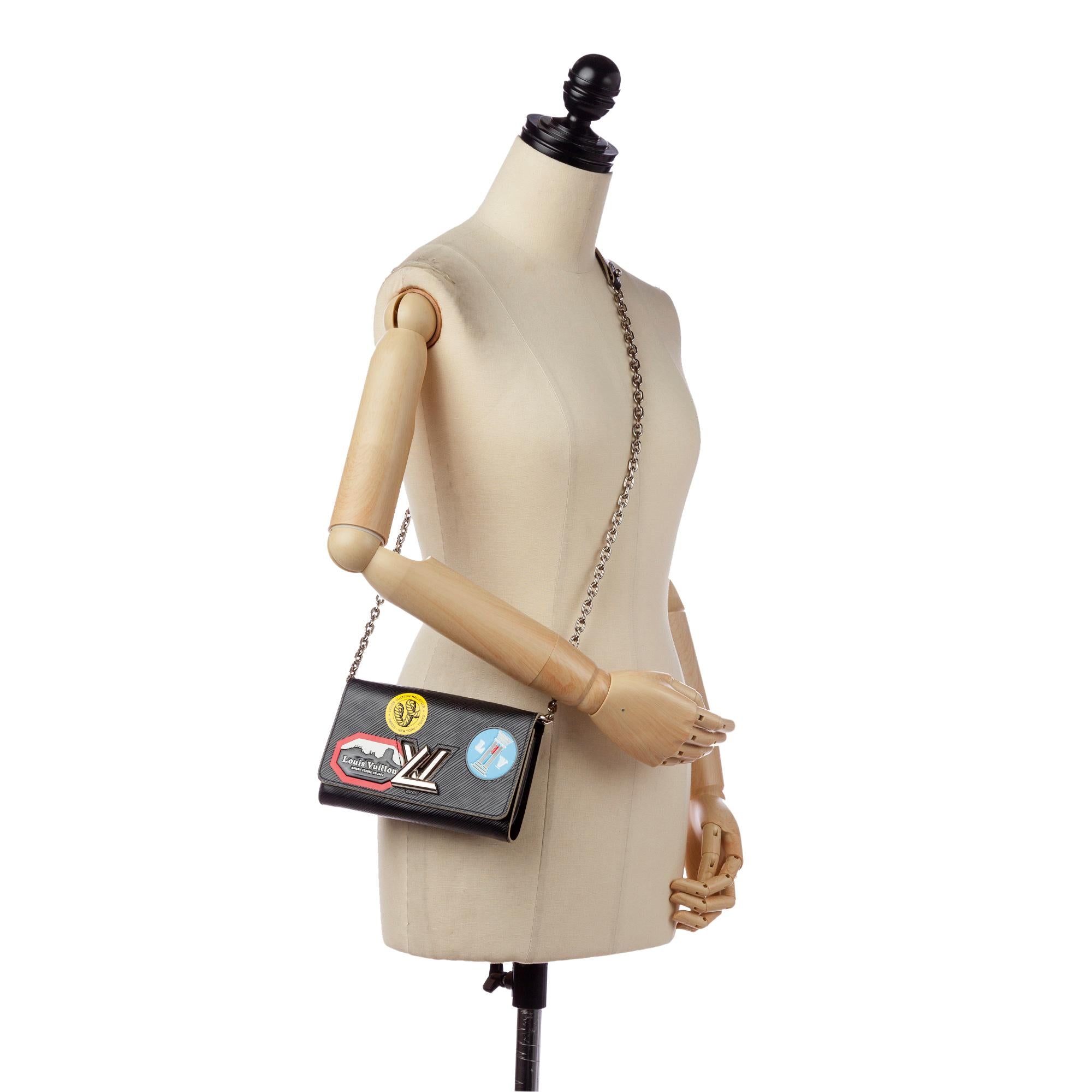 Louis Vuitton World Tour Epi Twist Chain Wallet (SHG-34469)