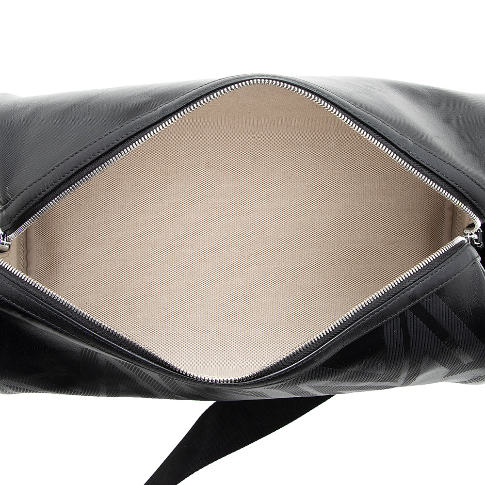 MCM Coated Canvas Logo Barrel Shoulder Bag (SHF-18511)