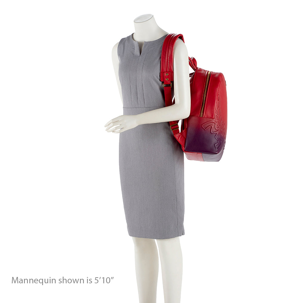 MCM Degrade Embossed Leather Laurel Backpack - FINAL SALE (SHF-12814)