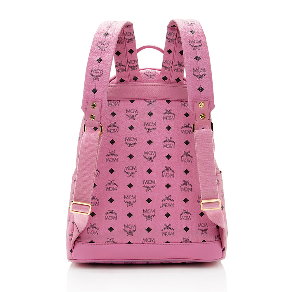 MCM Visetos Dual Stark Sprinkle Stud Medium Backpack (SHF-21514)
