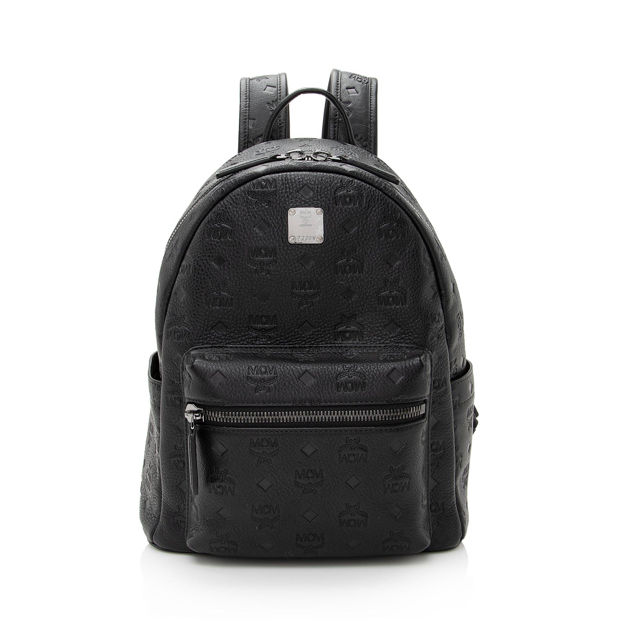 MCM Embossed Leather Ottomar Stark Small Backpack (SHF-22481)
