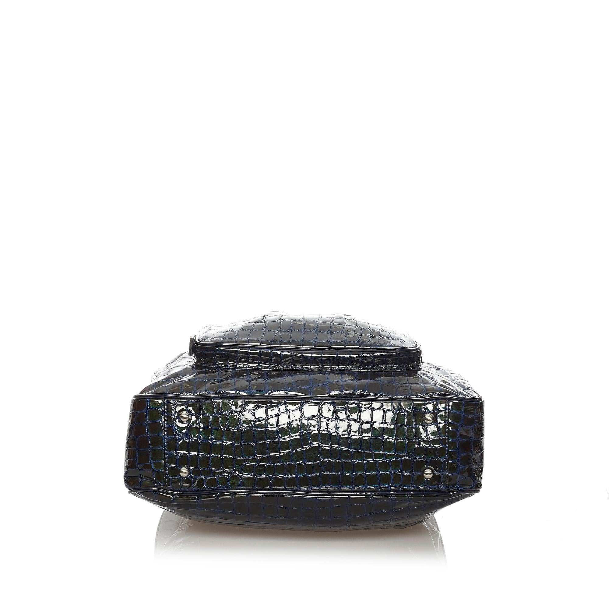 MCM Embossed Patent Leather Tote Bag (SHG-28666)