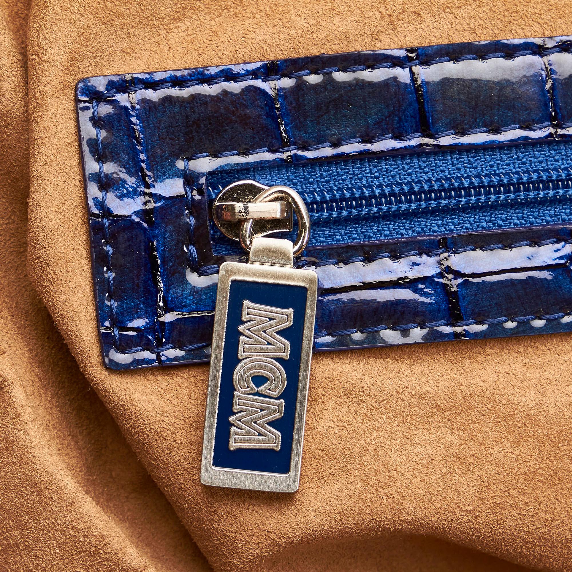 MCM Embossed Patent Leather Tote Bag (SHG-28666)