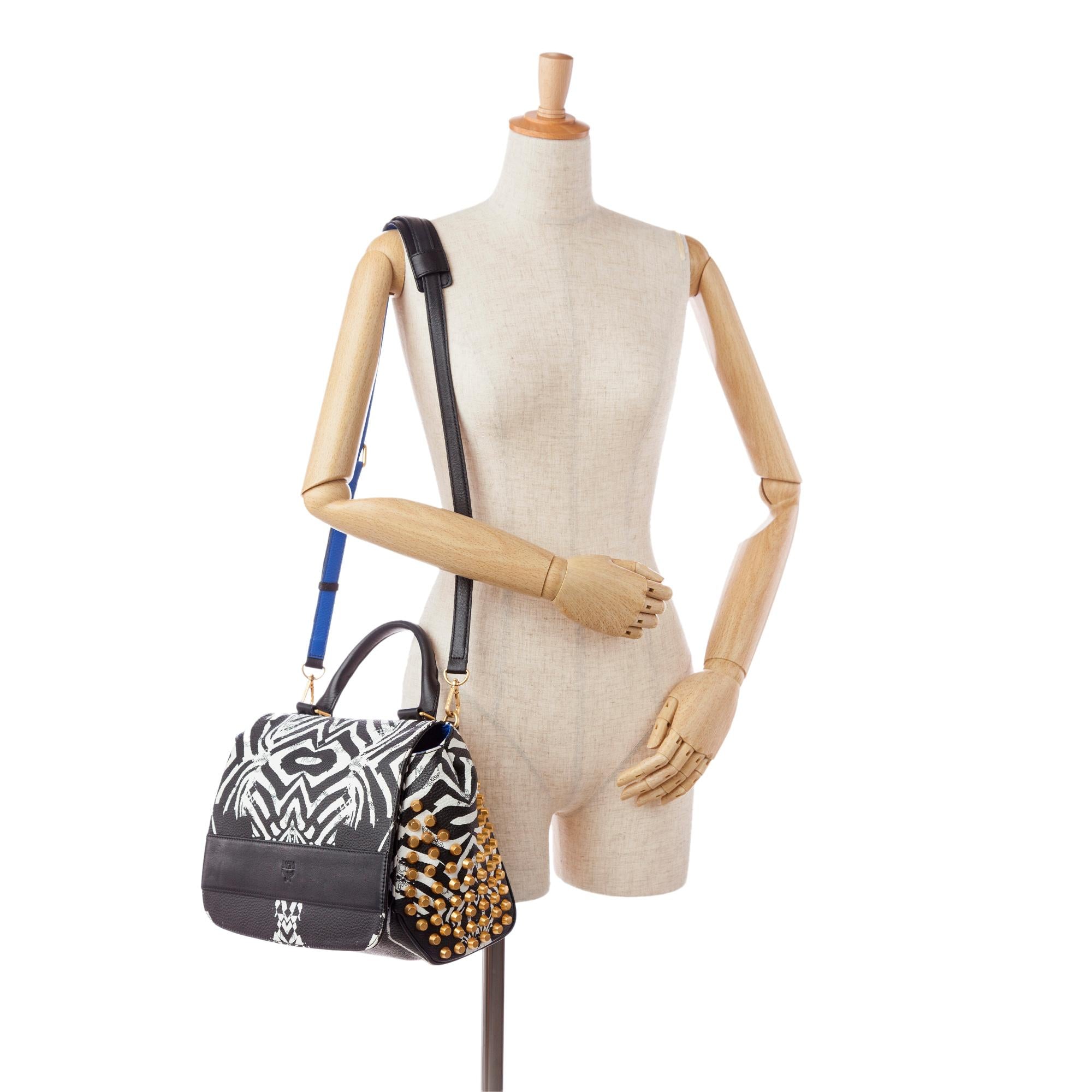 MCM Funky Zebra Satchel (SHG-36404)