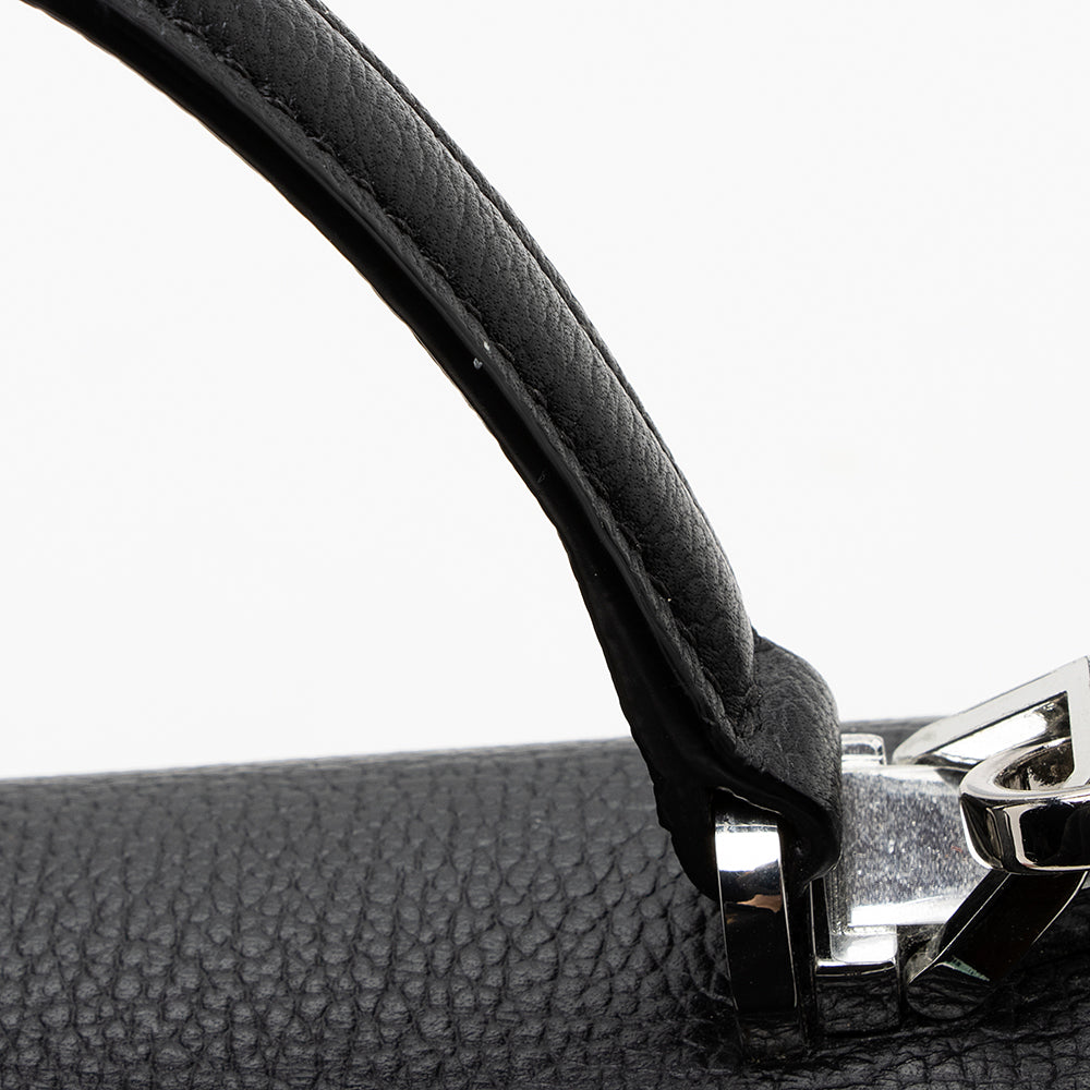 MCM Grained Leather Patricia Medium Pocket Satchel (SHF-18646)