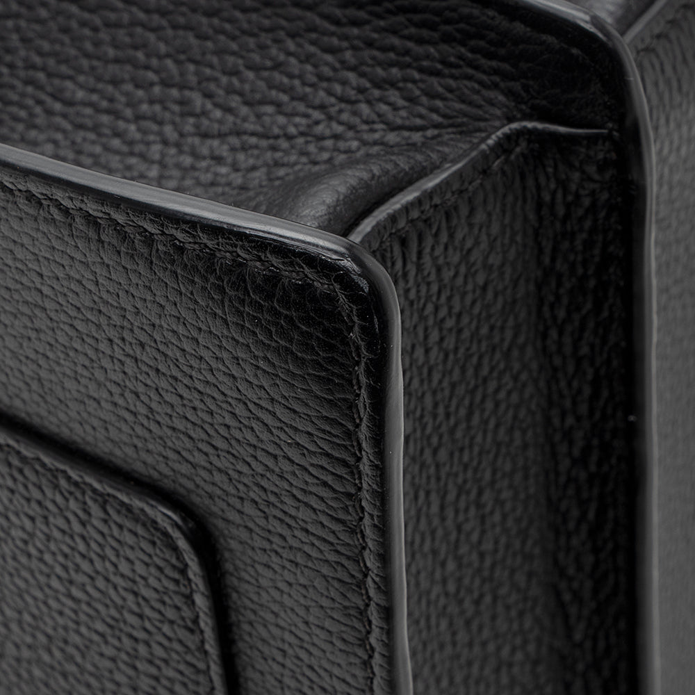 MCM Grained Leather Patricia Medium Pocket Satchel (SHF-18646)