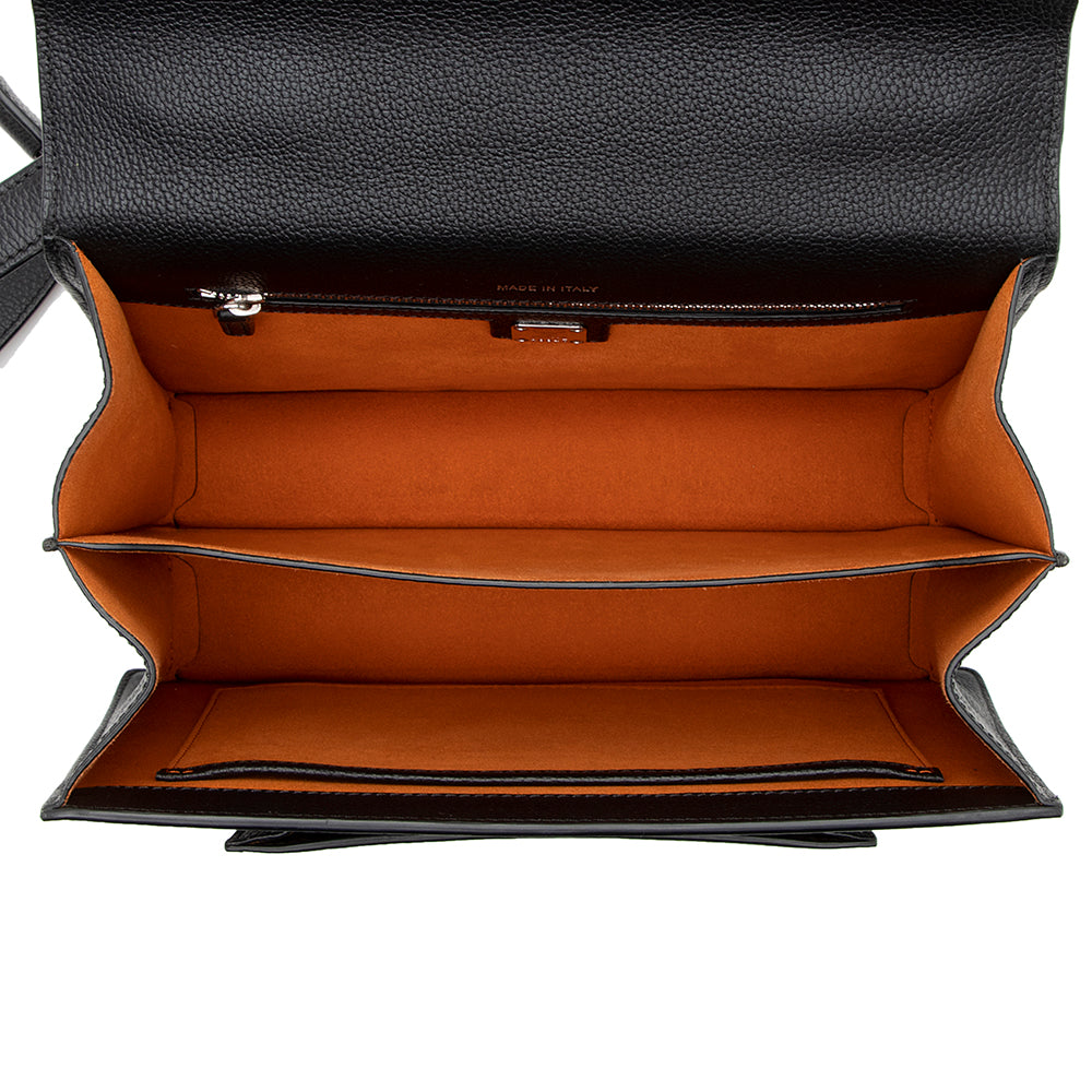 MCM Grained Leather Patricia Medium Pocket Satchel (SHF-18646)