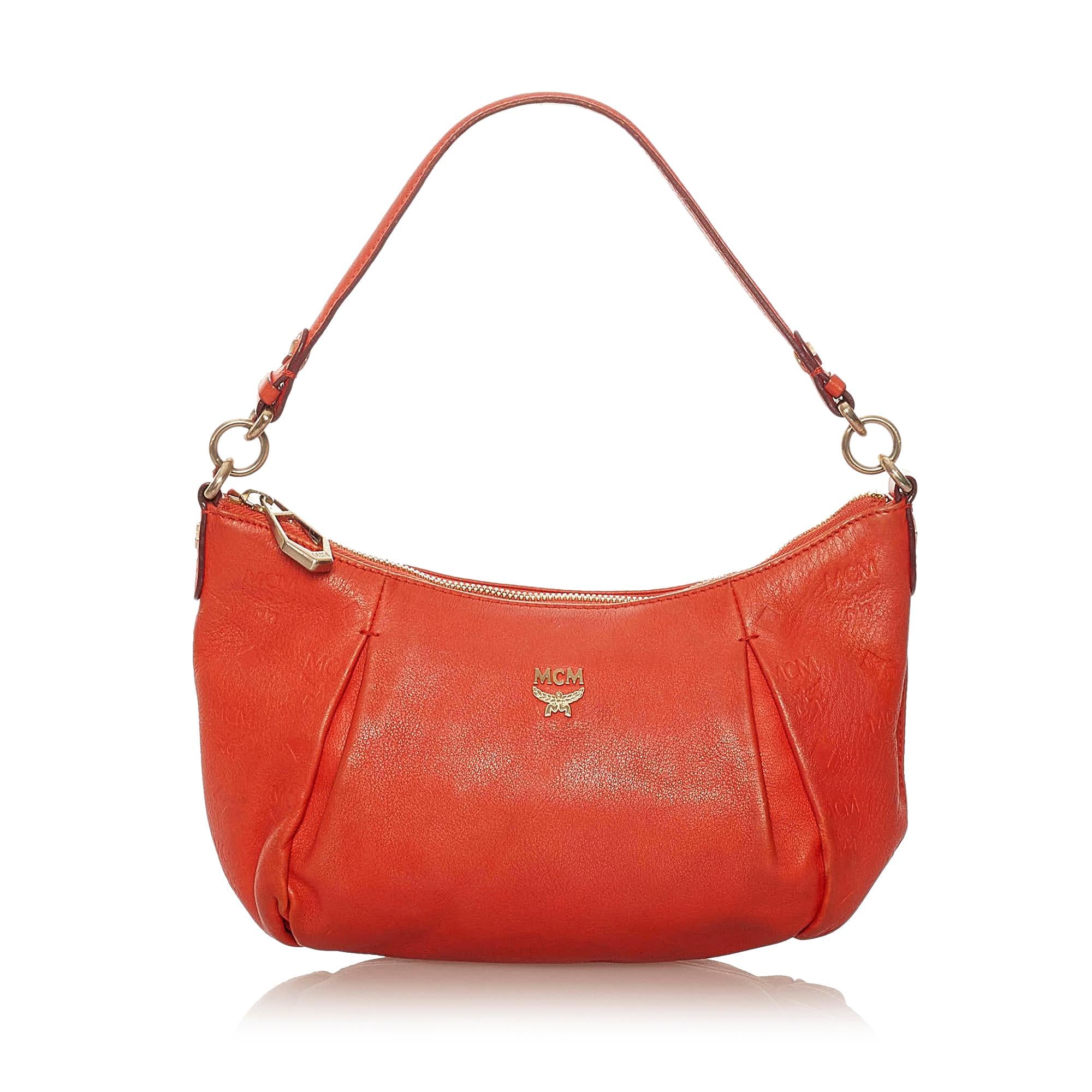 MCM Leather Baguette (SHG-37480)