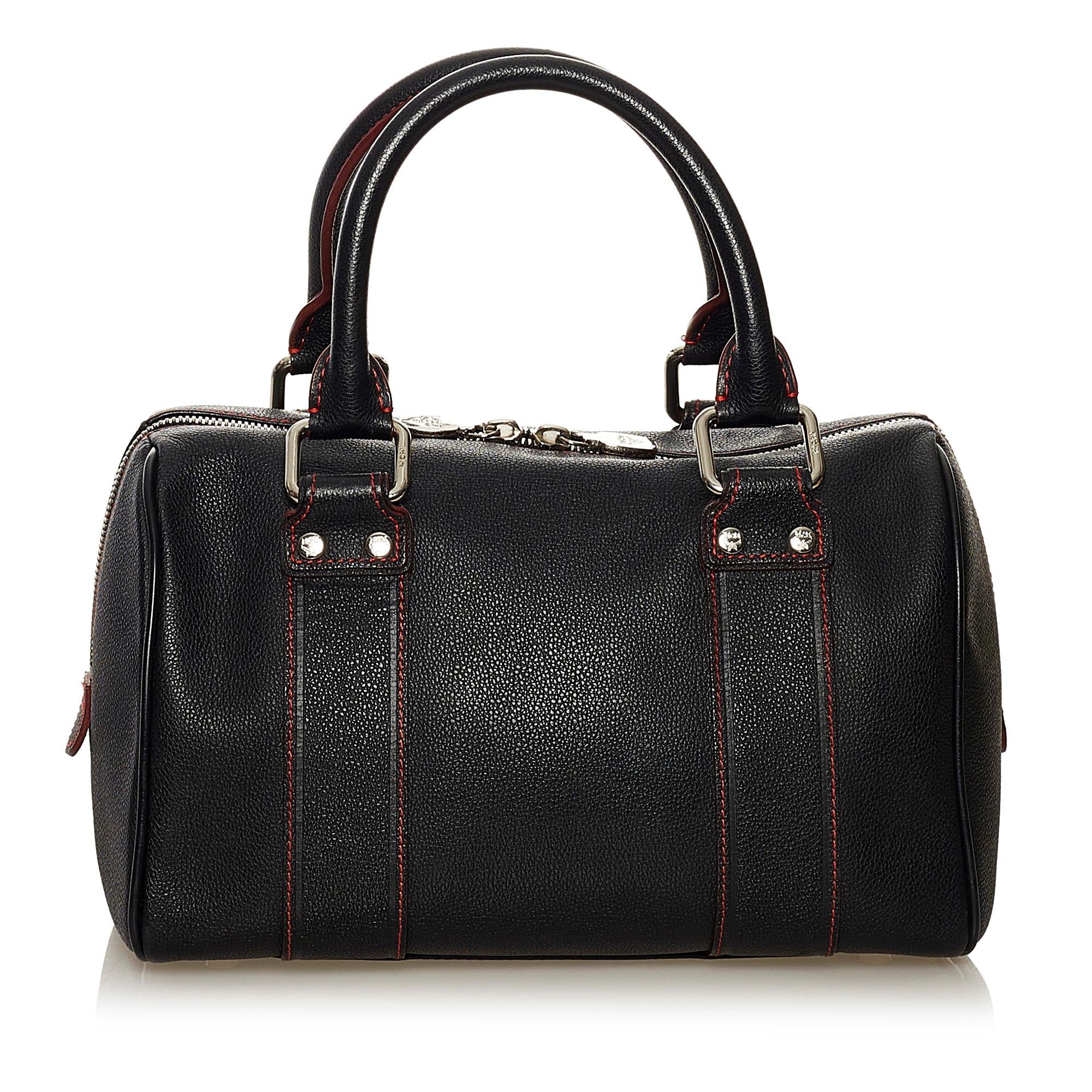 MCM Leather Boston Bag (SHG-33081)