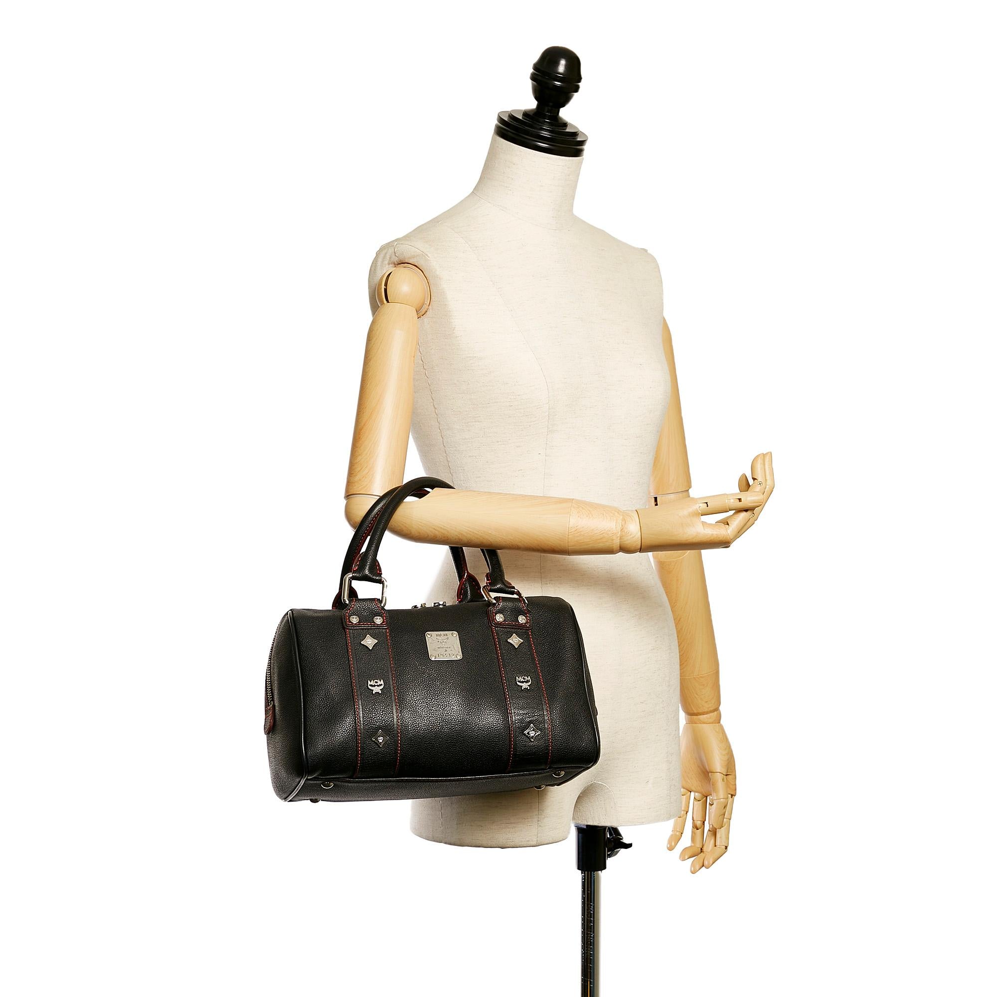 MCM Leather Boston Bag (SHG-33081)