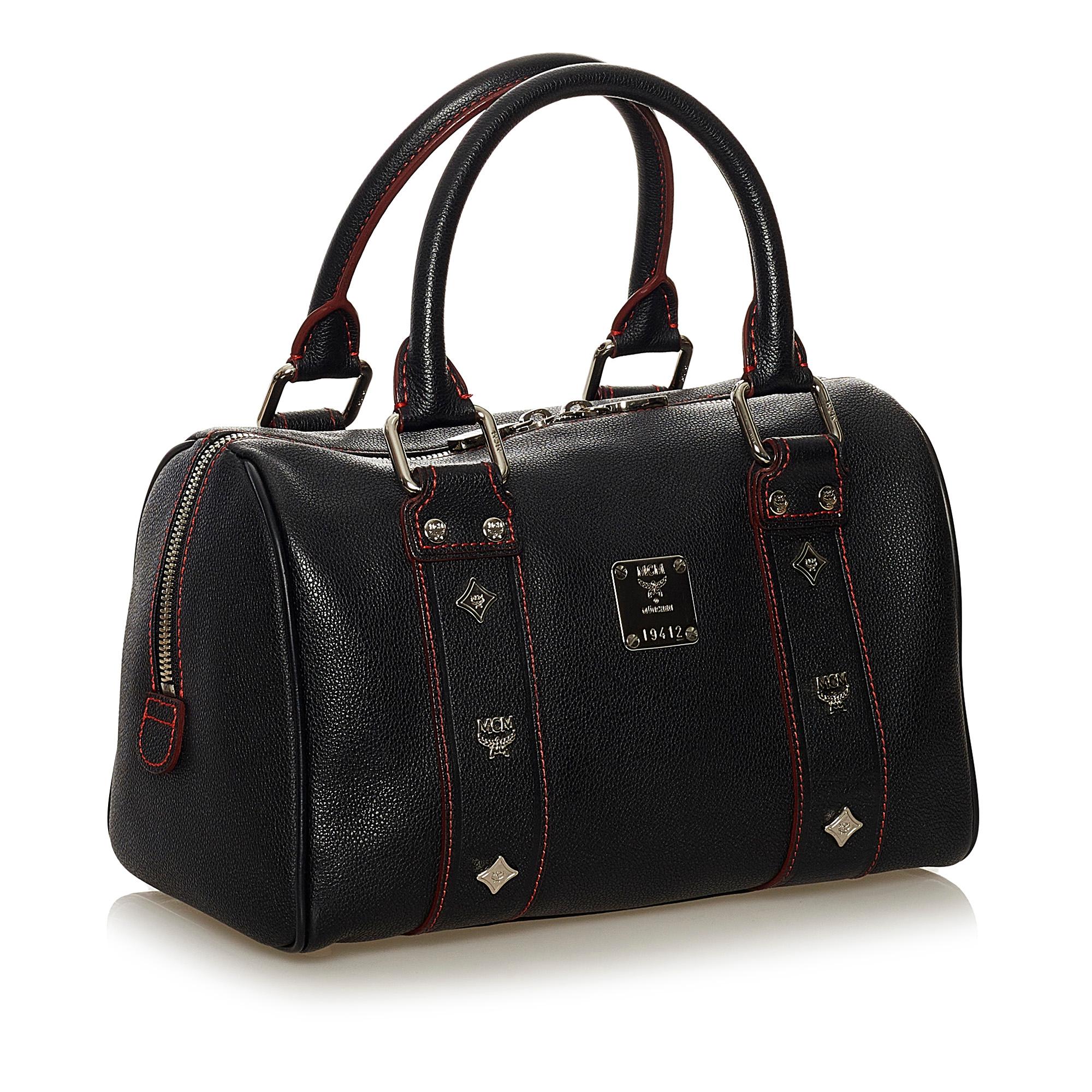 MCM Leather Boston Bag (SHG-33081)