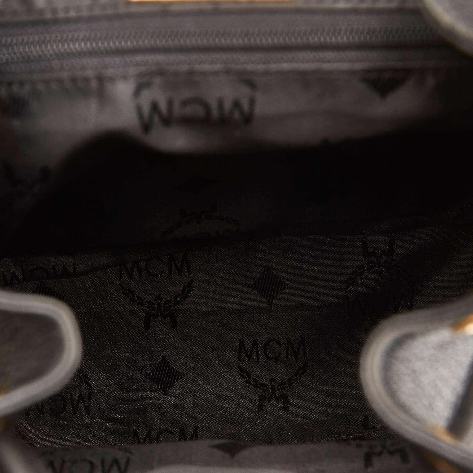 MCM Leather Drawstring Backpack (SHG-28289)