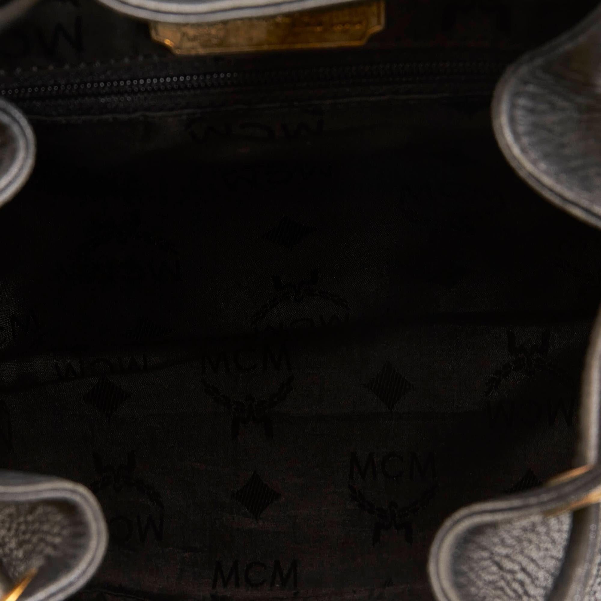 MCM Leather Drawstring Backpack (SHG-28289)