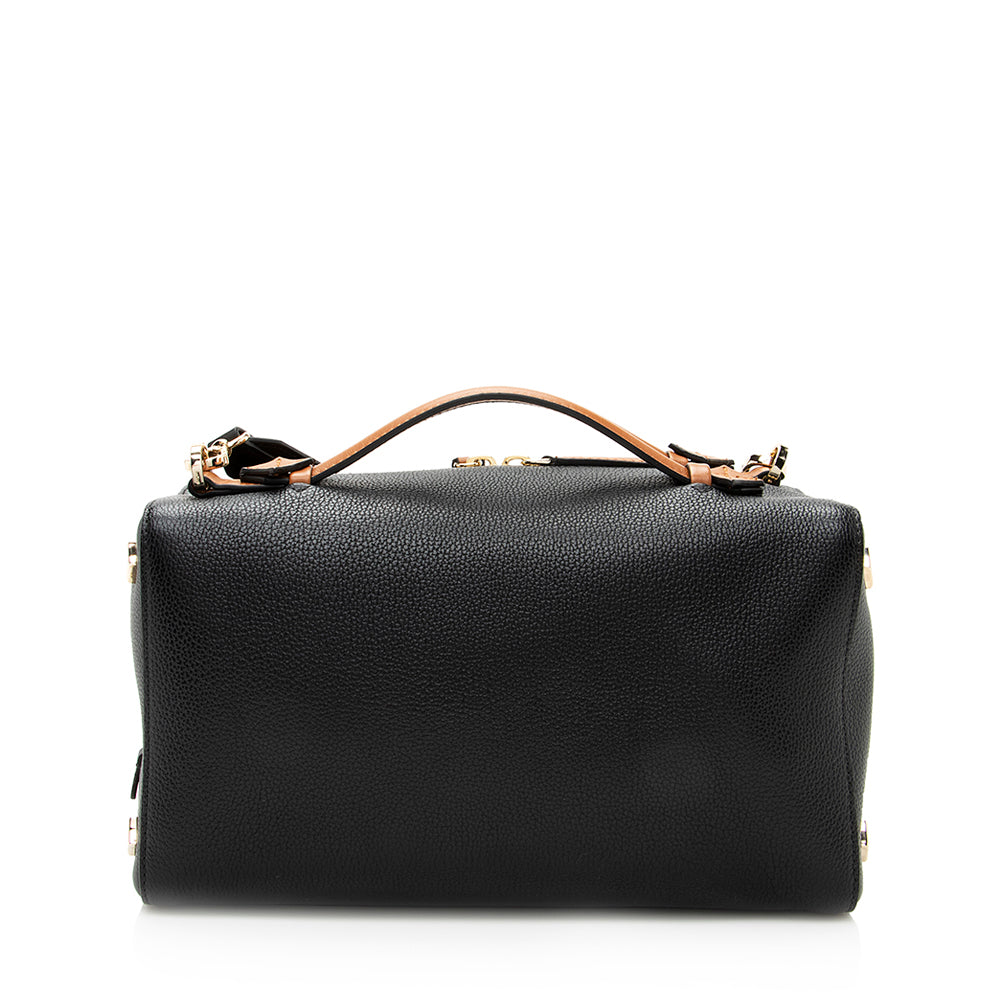 MCM Leather Milano Boston 18 Shoulder Bag (SHF-19819)