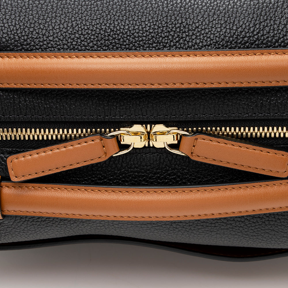 MCM Leather Milano Boston 18 Shoulder Bag (SHF-19819)