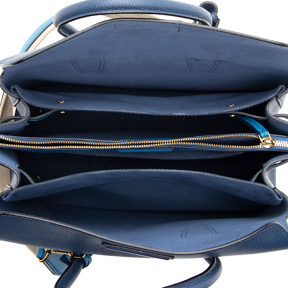 MCM Leather Milla Medium Tote (SHF-19290)