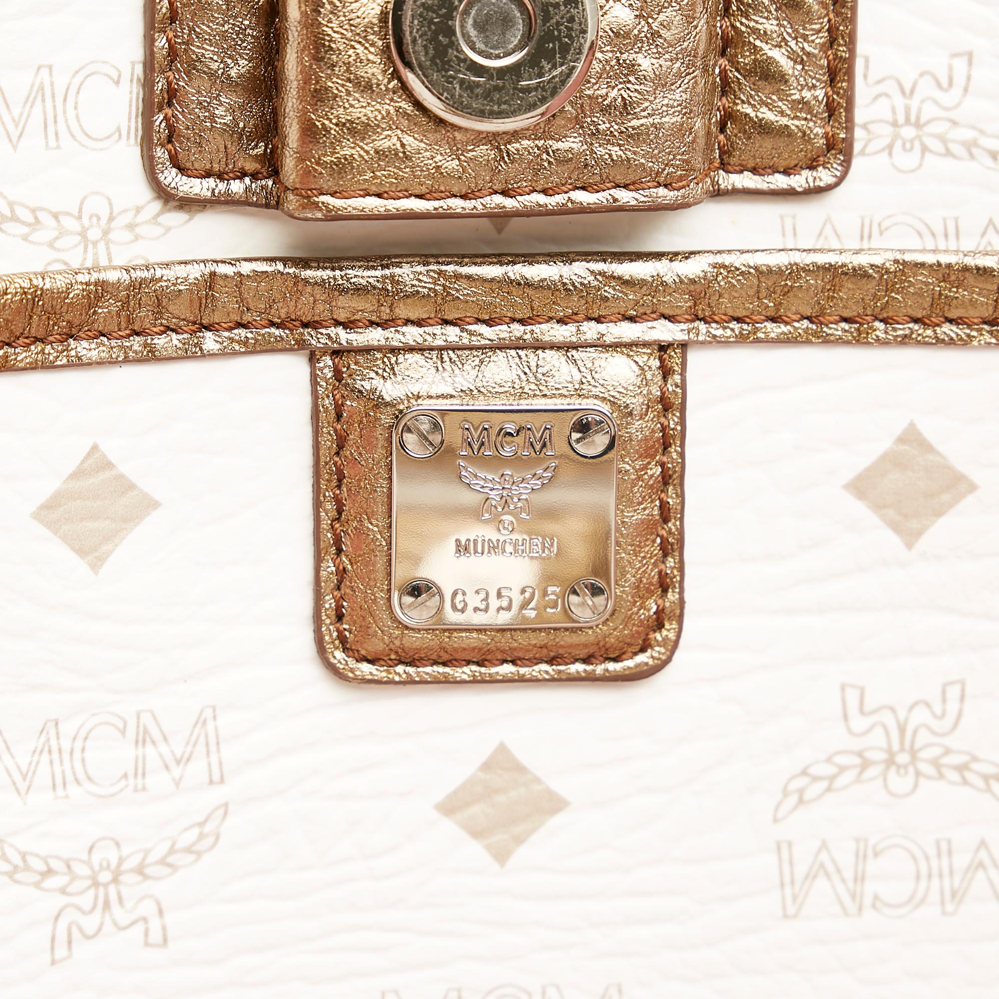 MCM Lion Visetos Leather Tote Bag (SHG-27320)